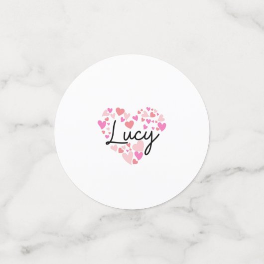 Ik hou van Lucy Confetti (Kleine voorkant)