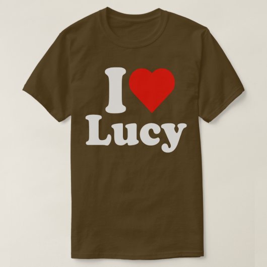 Ik hou van Lucy Lucille Love T-shirt 1 (Design voorkant)