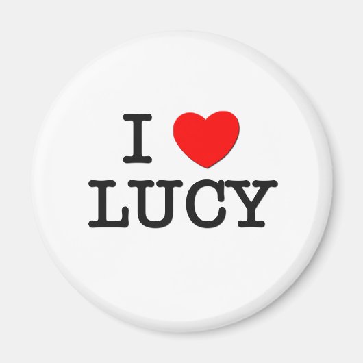 Ik hou van Lucy Magneet (Voorkant)