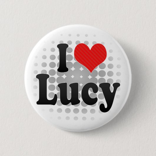 Ik hou van Lucy Ronde Button 5,7 Cm (Voorkant)