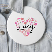 Ik hou van Lucy Ronde Button 6,0 Cm (In situ)