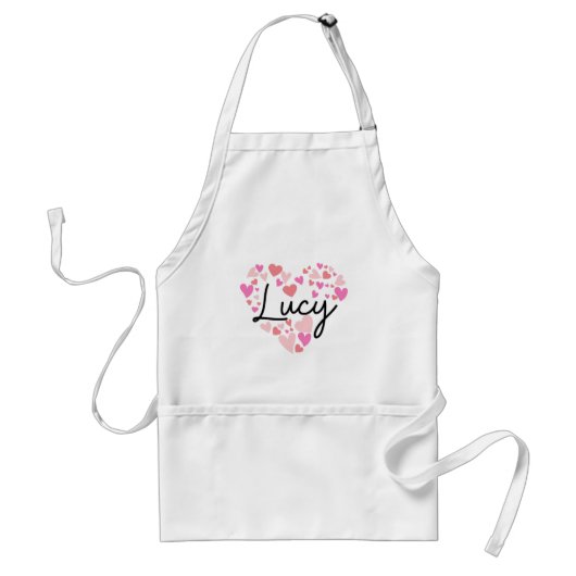 Ik hou van Lucy Standaard Schort (Voorkant)