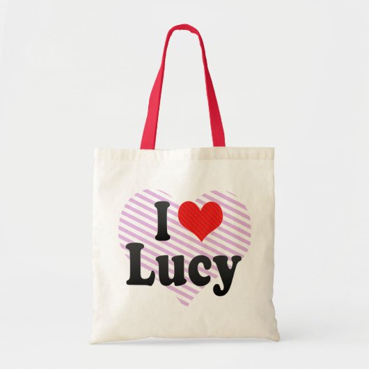 Ik hou van Lucy Tote Bag (Voorkant)