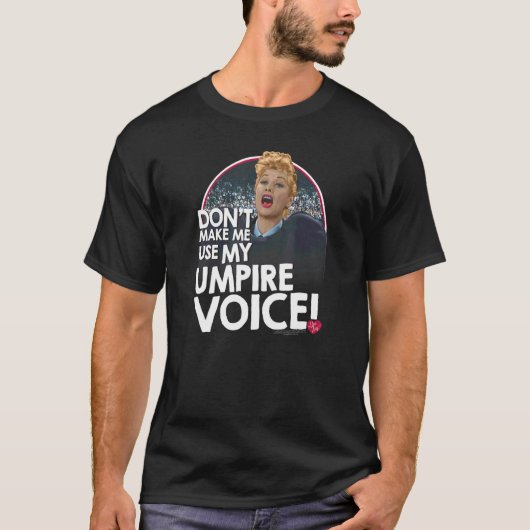 Ik hou van Lucy Umpire T-shirt (Voorkant)