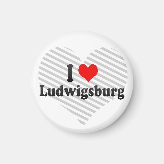 Ik hou van Ludwigsburg, Duitsland Magneet (Voorkant)