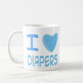 Ik hou van luiers koffiemok (Links)