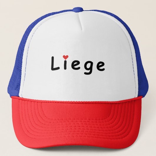 Ik hou van Luik Trucker Pet (Voorkant)
