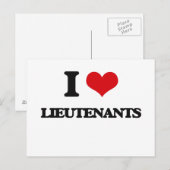 Ik hou van luitenants briefkaart (Voorkant / Achterkant)