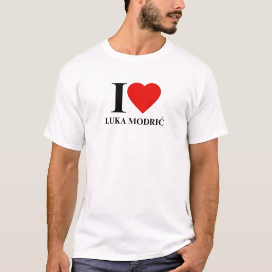 Ik hou van Luka Modrić fan T-shirt (Voorkant)