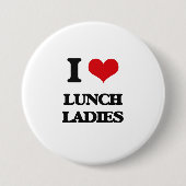 Ik hou van Lunch Dames Ronde Button 7,6 Cm (Voorkant)