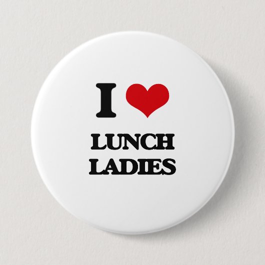 Ik hou van Lunch Dames Ronde Button 7,6 Cm (Voorkant)