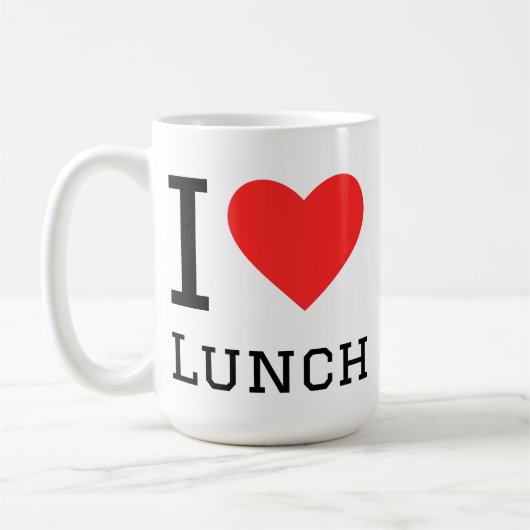 Ik hou van lunch koffiemok (Links)