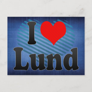 Ik hou van Lund, Zweden. Jag Alskar Lund, Zweden Briefkaart