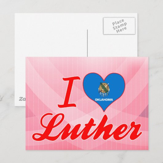 Ik hou van Luther, Oklahoma Briefkaart (Voorkant / Achterkant)