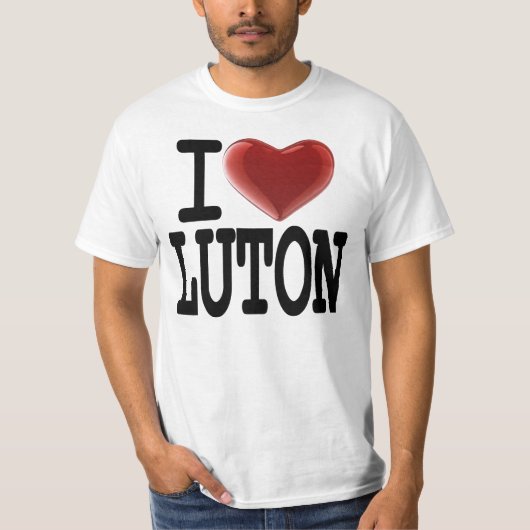 Ik hou van LUTON T-shirt (Voorkant)