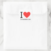 Ik hou van luxemburgse sticker (Tas)