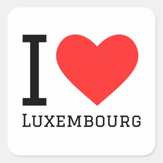 Ik hou van luxemburgse sticker (Voorkant)