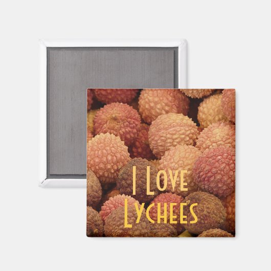 Ik hou van Lychees Magneet (Voorkant / Achterkant)