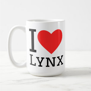 Ik hou van lynx  koffiemok