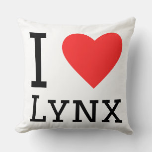 Ik hou van lynx  kussen