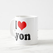 Ik hou van Lyon, Frankrijk Koffiemok (Voorkant links)