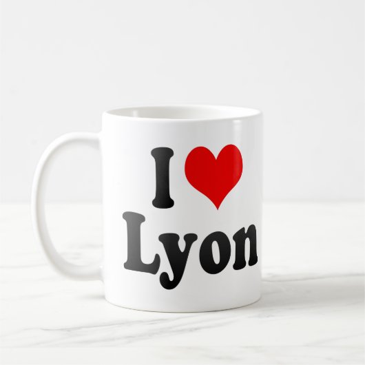 Ik hou van Lyon, Frankrijk Koffiemok (Links)