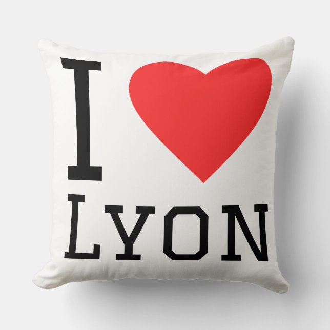 Ik hou van lyon kussen (Voorkant)