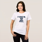 IK HOU VAN M: MOEDER, VADER, GELD, MICHAEL J. | Gr Tri-Blend Shirt (Voorkant volledig)