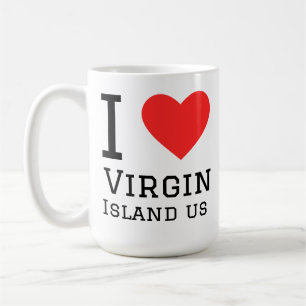 Ik hou van Maagdeneilanden ons Koffiemok