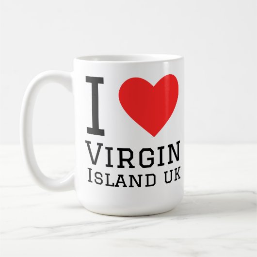 Ik hou van Maagdeneilanden uk Koffiemok (Links)
