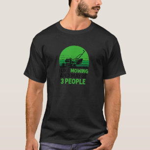 Ik hou van maaien en misschien 3 mensen die maaier t-shirt
