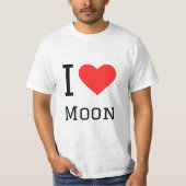 Ik hou van maan t-shirt (Voorkant)