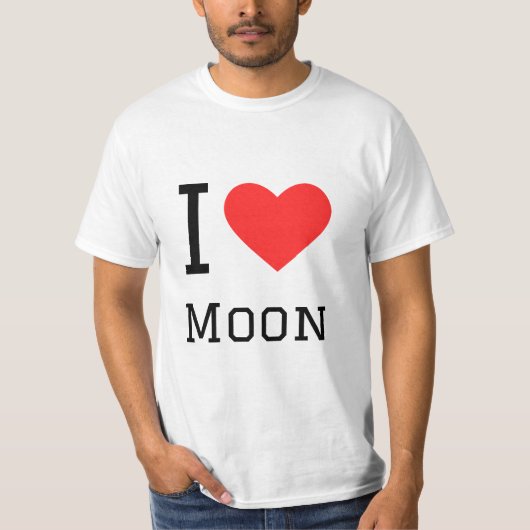 Ik hou van maan t-shirt (Voorkant)