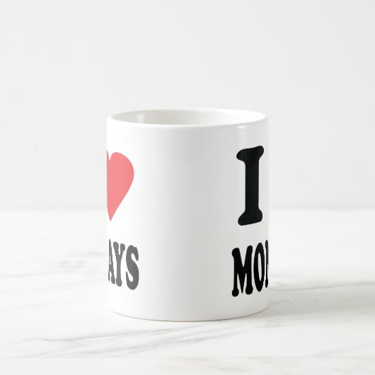 Ik hou van maandagictogram koffiemok (Center)