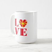Ik hou van Macedonië Koffiemok (Voorkant links)