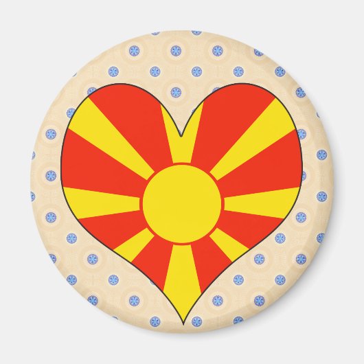 Ik hou van Macedonië Magneet (Voorkant)