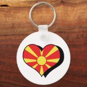 Ik hou van Macedonië Sleutelhanger (Voorkant)