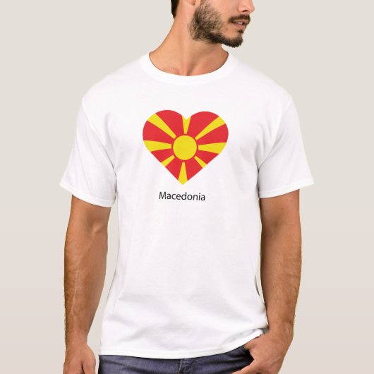 Ik hou van Macedonië T-shirt (Voorkant)