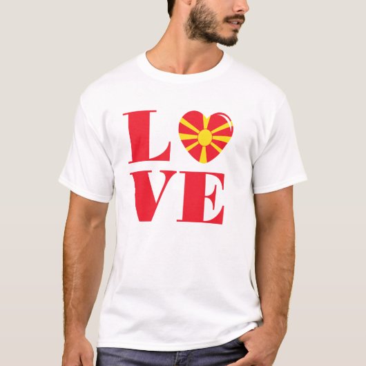 Ik hou van Macedonië T-shirt (Voorkant)