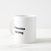 Ik hou van Machine Learning Mok – Perfecte Cadeau (Voorkant links)