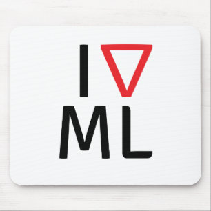 Ik hou van machinleren muismat