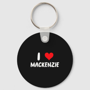 Ik hou van Mackenzie - Hart - Naam  Sleutelhanger