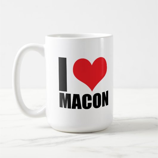 Ik hou van Macon Koffiemok (Links)