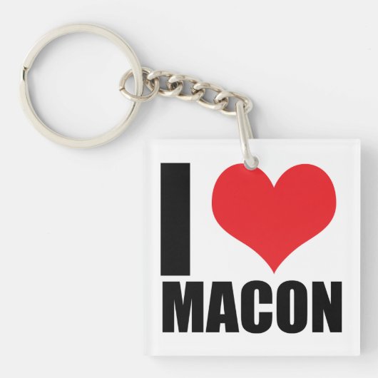 Ik hou van Macon Sleutelhanger (voorkant)