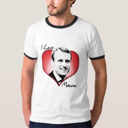 Ik hou van Macron - T-shirt (Voorkant)