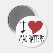 Ik hou van Mad Hatters Magneet (Voorkant / Achterkant)