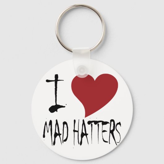 Ik hou van Mad Hatters Sleutelhanger (Voorkant)