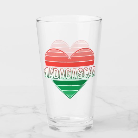 Ik hou van Madagascar, Malagassisch hart Glas (Voorkant)