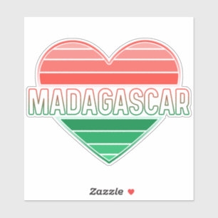 Ik hou van Madagascar, Malagassisch hart Sticker