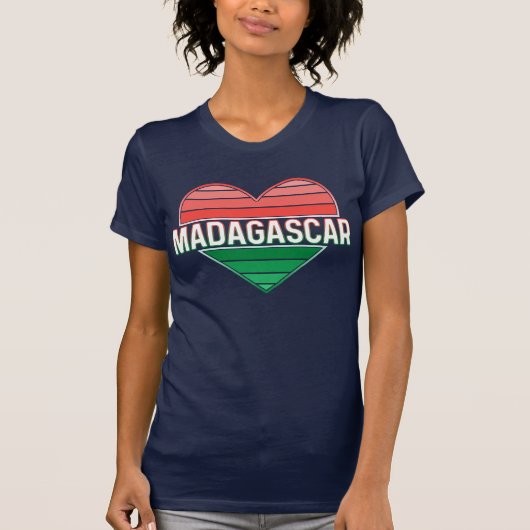 Ik hou van Madagascar, Malagassisch hart T-shirt (Voorkant)